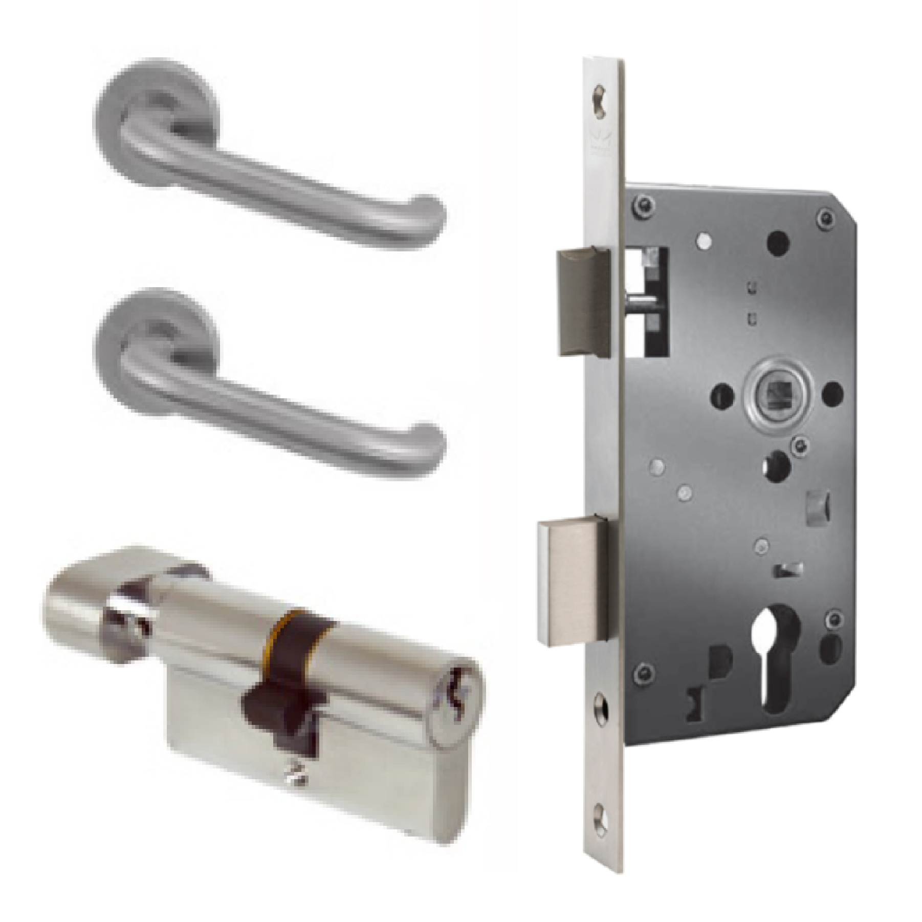 Dorma 55MM Mortise PLUS Berlin Handle & 71MM THUMB-TURN CYLINDER